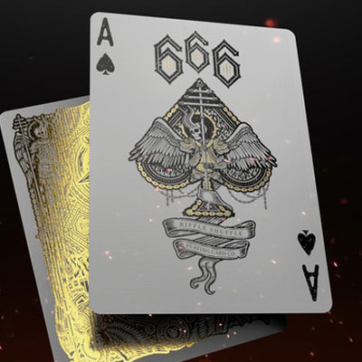 666 Greedy Gold (Gold Foil) Playing Cards