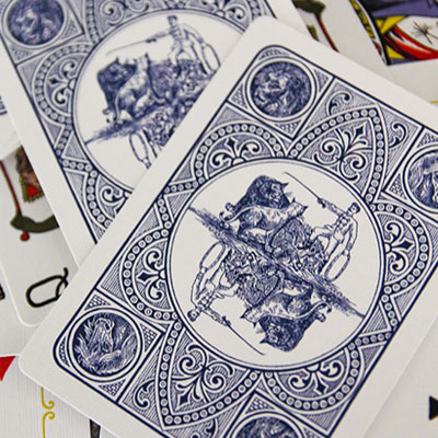 Circus No. 47 (Blue Gilded) Playing Cards