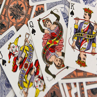 Circus No. 47 (Blue Gilded) Playing Cards