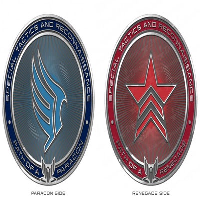 Mass Effect Paragon Renegade Morality Metal Coin