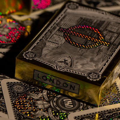 London Diffractor Gold Playing Cards by VXD Gaming