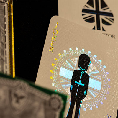 London Diffractor Gold Playing Cards