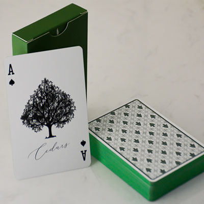 Premium Gilded Cedar Playing Cards
