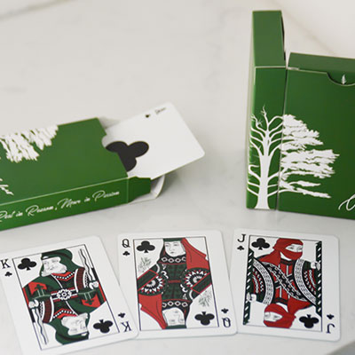 Premium Gilded Cedar Playing Cards