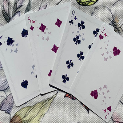 Gilded Bicycle Butterfly (Purple) Playing Cards