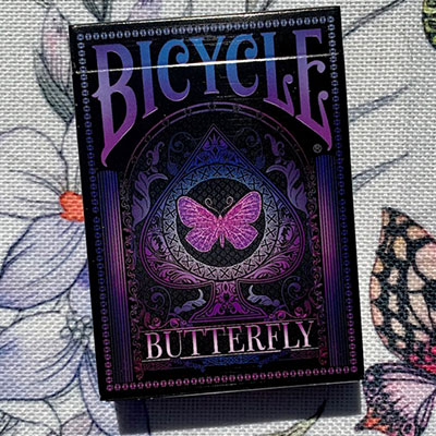 Gilded Bicycle Butterfly (Purple) Playing Cards