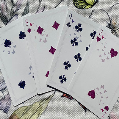 Bicycle Butterfly (Purple) Playing Cards