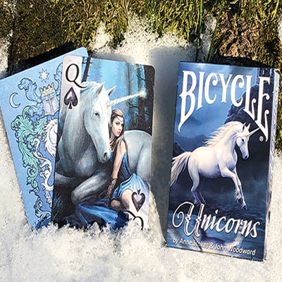 Anne Stokes Unicorns (Blue) Cards by USPCC