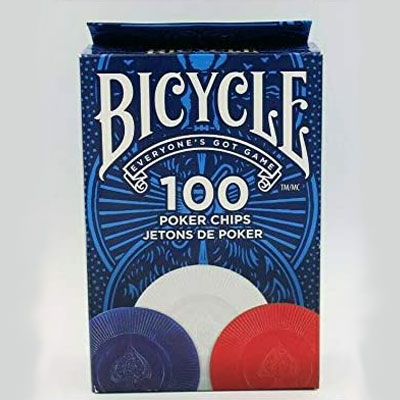 Bicycle Poker Chips (100 Count with 3 Colors)