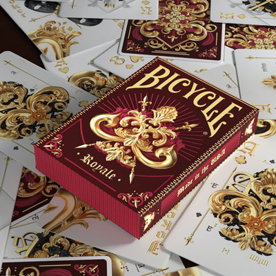 Bicycle Royale (Burgundy Gilded Edition) by USPCC
