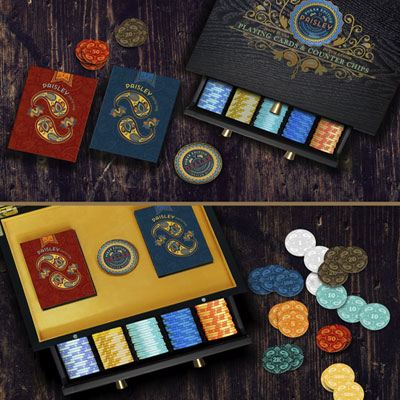 Paisley Poker Exclusive Tabletop Counter Chips