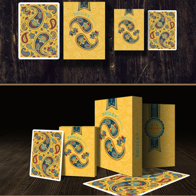 Mini Paisley Poker Yellow by Dutch Card House Company