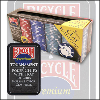 Bicycle Clay Poker Chip Set (100 Count) by Bicycle