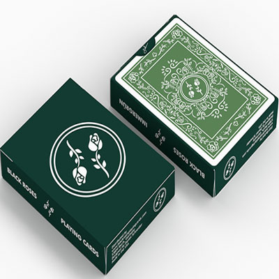 Black Roses Immergrun Playing Cards