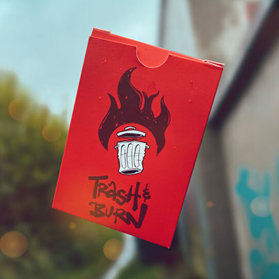 Trash and Burn (Red) Playing Cards by Howlin Jacks