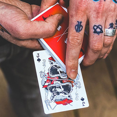 Trash and Burn (Red) Playing Cards