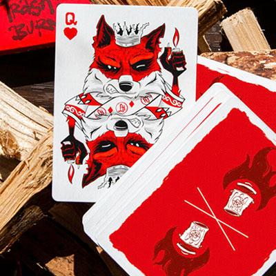 Trash and Burn (Red) Playing Cards