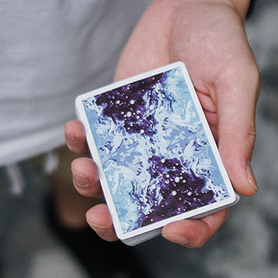 Fluid Art Blue (Cardistry Edition) Playing Cards by TPCC