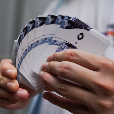 Fluid Art Blue (Cardistry Edition) Playing Cards