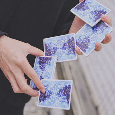 Fluid Art Blue (Cardistry Edition) Playing Cards