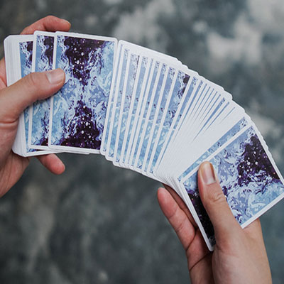 Fluid Art Blue (Cardistry Edition) Playing Cards