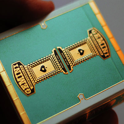 Gemini Casino (Deluxe Edition) Turquoise Playing Cards by Gemini
