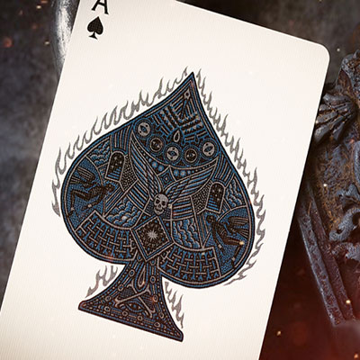 Sacred Fire (Sapphire Blaze) Playing Cards