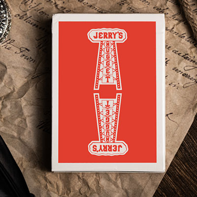 Jerry's Nugget (Atomic Red) Marked Monotone Playing Cards by USPCC