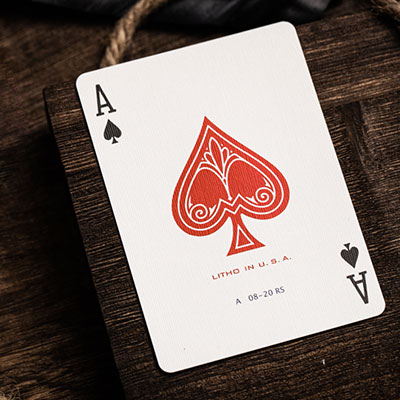 Jerry's Nugget (Atomic Red) Marked Monotone Playing Cards