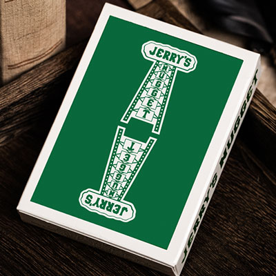 Jerry's Nugget (Felt Green) Marked Monotone Playing Cards by USPCC