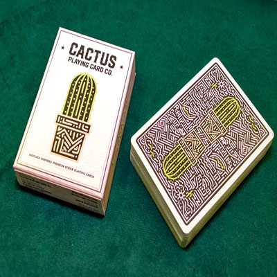 Cactus (Pink Quartz) Playing Cards by Jaren Barlocker