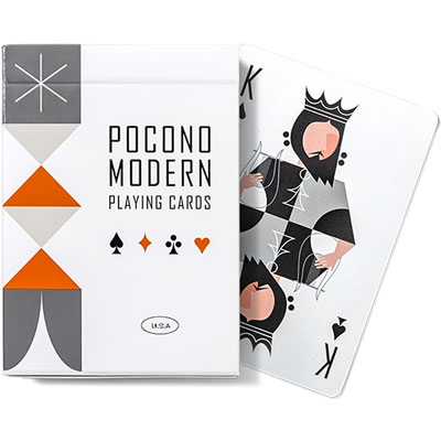 Retro Deck (White) by Pocono Modern Playing Cards