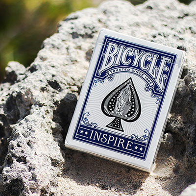 Bicycle Inspire (Blue) Playing Cards by USPCC