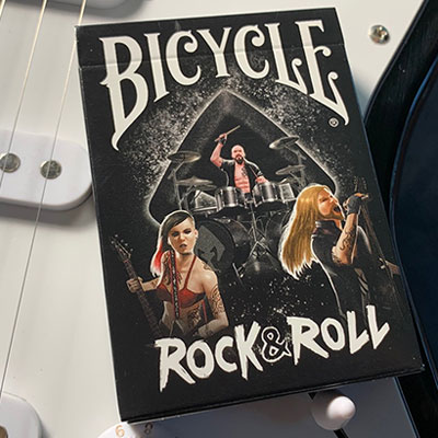 Bicycle Gilded Rock and Roll Playing Cards by Will Roya