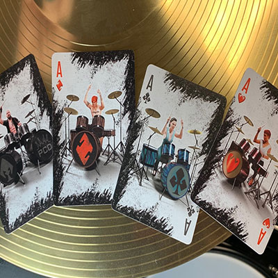 Bicycle Gilded Rock and Roll Playing Cards