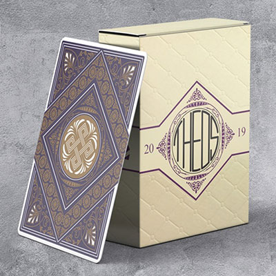 Limited Edition Theos Playing Cards (Purple) by Parama Playing Cards