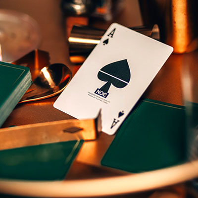 NOC Out: Green and Gold Playing Cards by USPCC