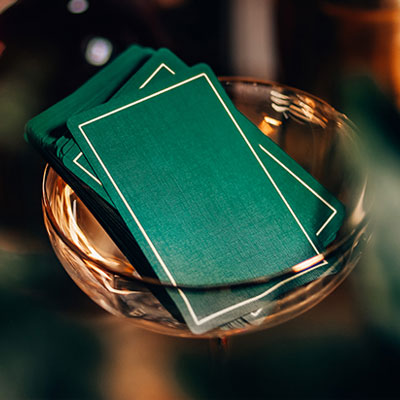 NOC Out: Green and Gold Playing Cards