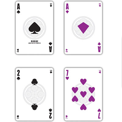 Rouge Amethyst Purple (Marking System) Playing Cards