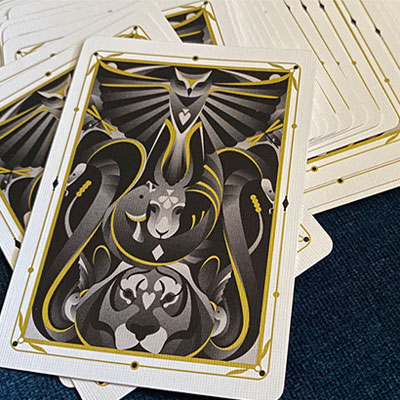 5th Kingdom Semi-Transformation (Artist Edition Gilded Gold 1 Way) Playing Cards