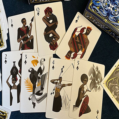 5th Kingdom Semi-Transformation (Player Edition Gilded Blue 2 Way) Playing Cards