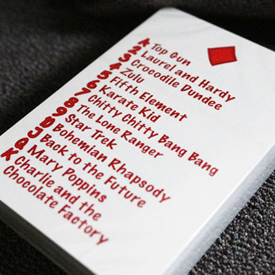 53 Films Playing Cards