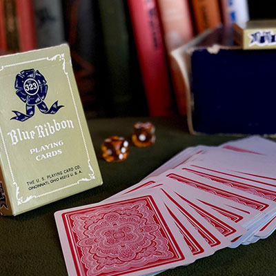 Blue Ribbon Playing Cards (Red) by USPCC