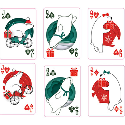 Christmas Playing Cards (Green)