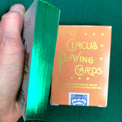 Circus No. 47 (Peach Gilded) Playing Cards by USPCC