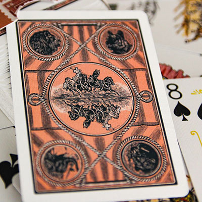 Circus No. 47 (Peach Gilded) Playing Cards