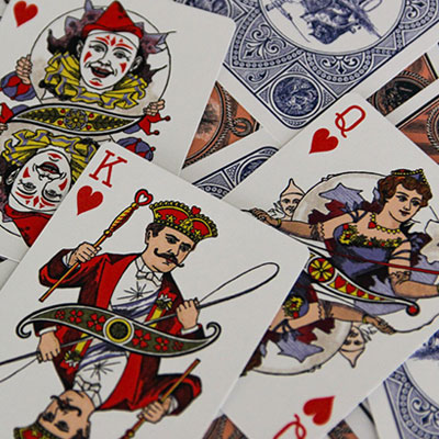 Circus No. 47 (Peach Gilded) Playing Cards