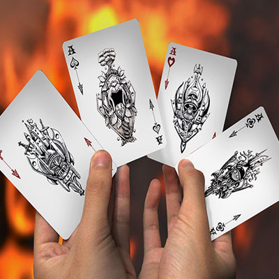 Blood and Beast (Silver) Playing Cards