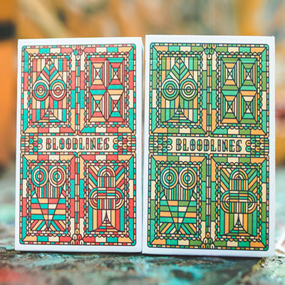 Bloodlines (Ruby Red) Playing Cards by Riffle Shuffle