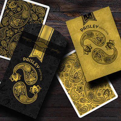 Paisley Magical Gold Playing Cards by Dutch Card House Company